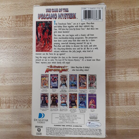 The Adventures Of Mary Kate And Ashley VHS The Case Of The Volcano Mystery 1997 - Picture 2 of 6